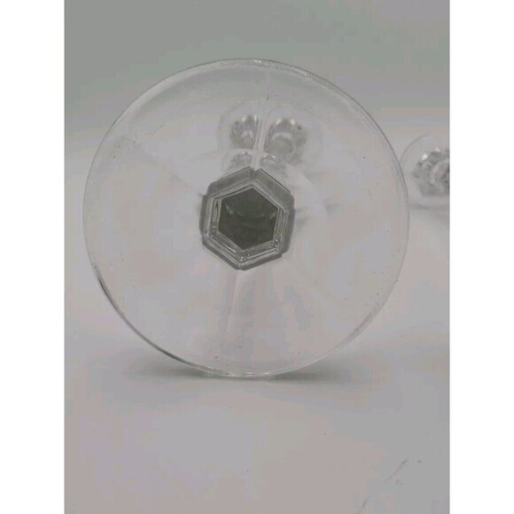 Vintage Cut Crystal and Etched Base Heisey Candlesticks 10 Inch With Diamond H - Picture 8 of 9